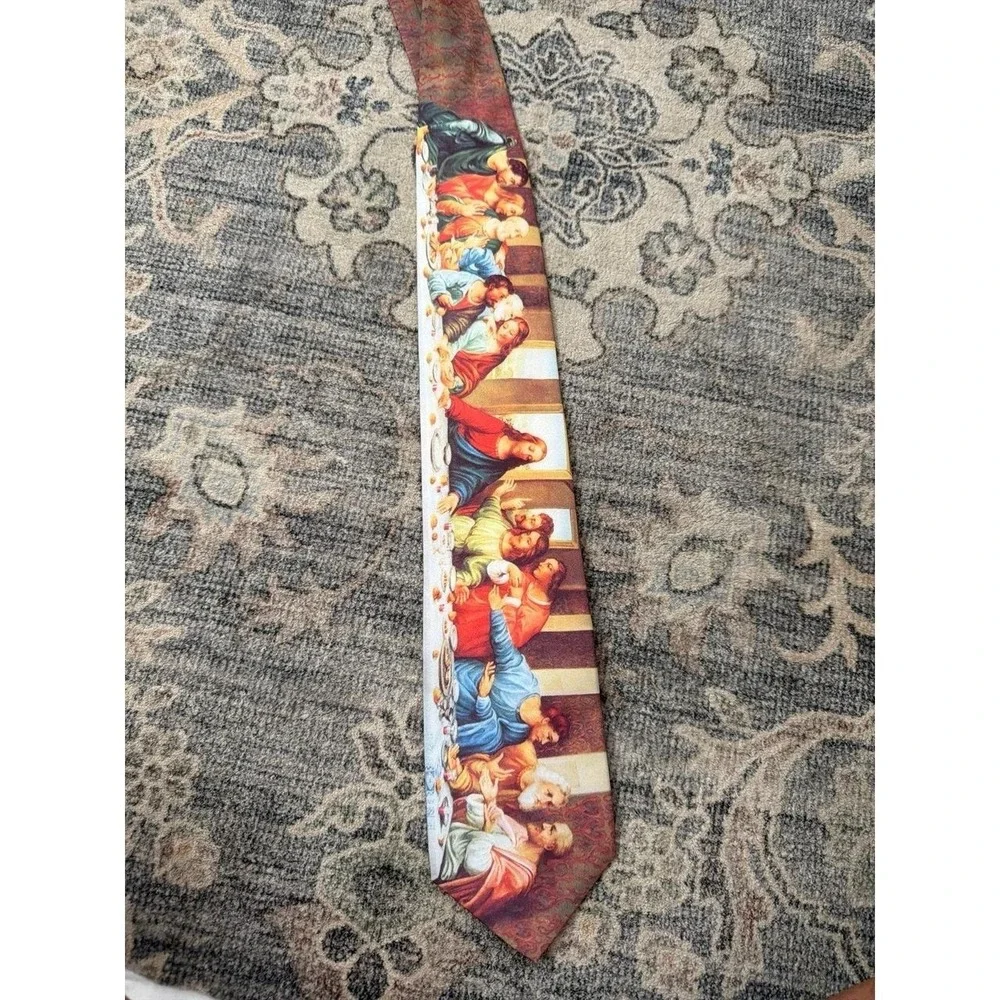 Ralph Marlin Last Supper Neck Tie 2001 Vintage
